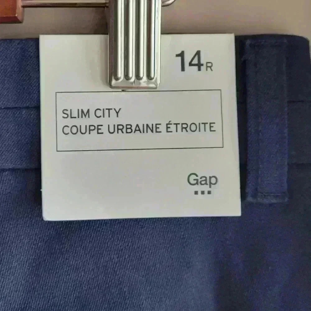Brand New GAP Slim City Women's Ankle Pants Navy Blue Size 14R Pockets - Picture 7 of 11